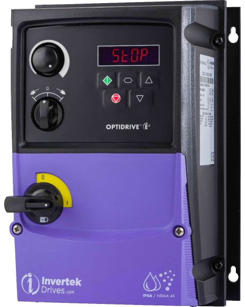 Invertek ODE-3-120043-1F1B Optidrive E3 0.75kW IP66 Switched Outdoor Rated VFD