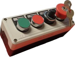 4 Way Control Station with Inverter Disable Red Mushroom Button